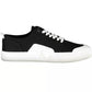 Sleek Black Sports Sneakers with Eco-Friendly Twist