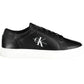 Sleek Black Sports Sneakers with Eco-Friendly Touch