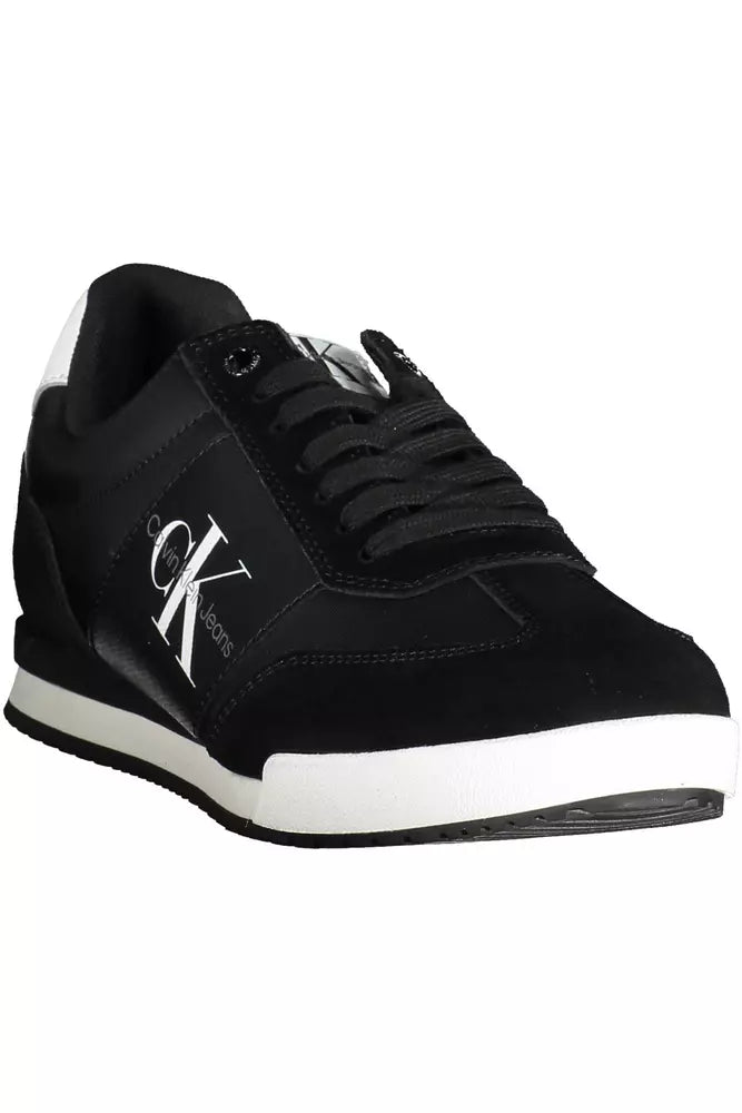 Sleek Recycled Sports Sneakers with Logo Detail