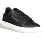 Sleek Black Sporty Sneakers with Contrasting Detail
