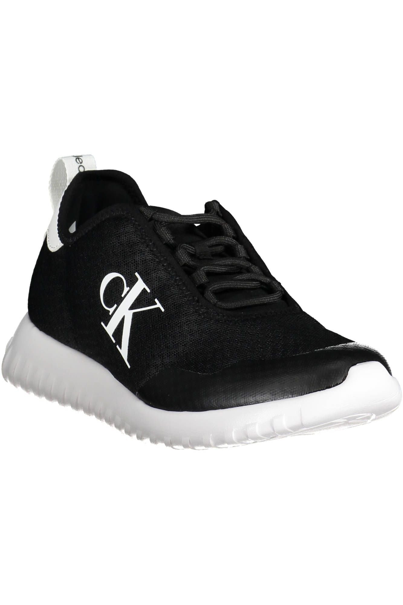 Sleek Black Recycled Sports Sneakers