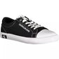 Elegant Black Sneakers with Contrasting Sole