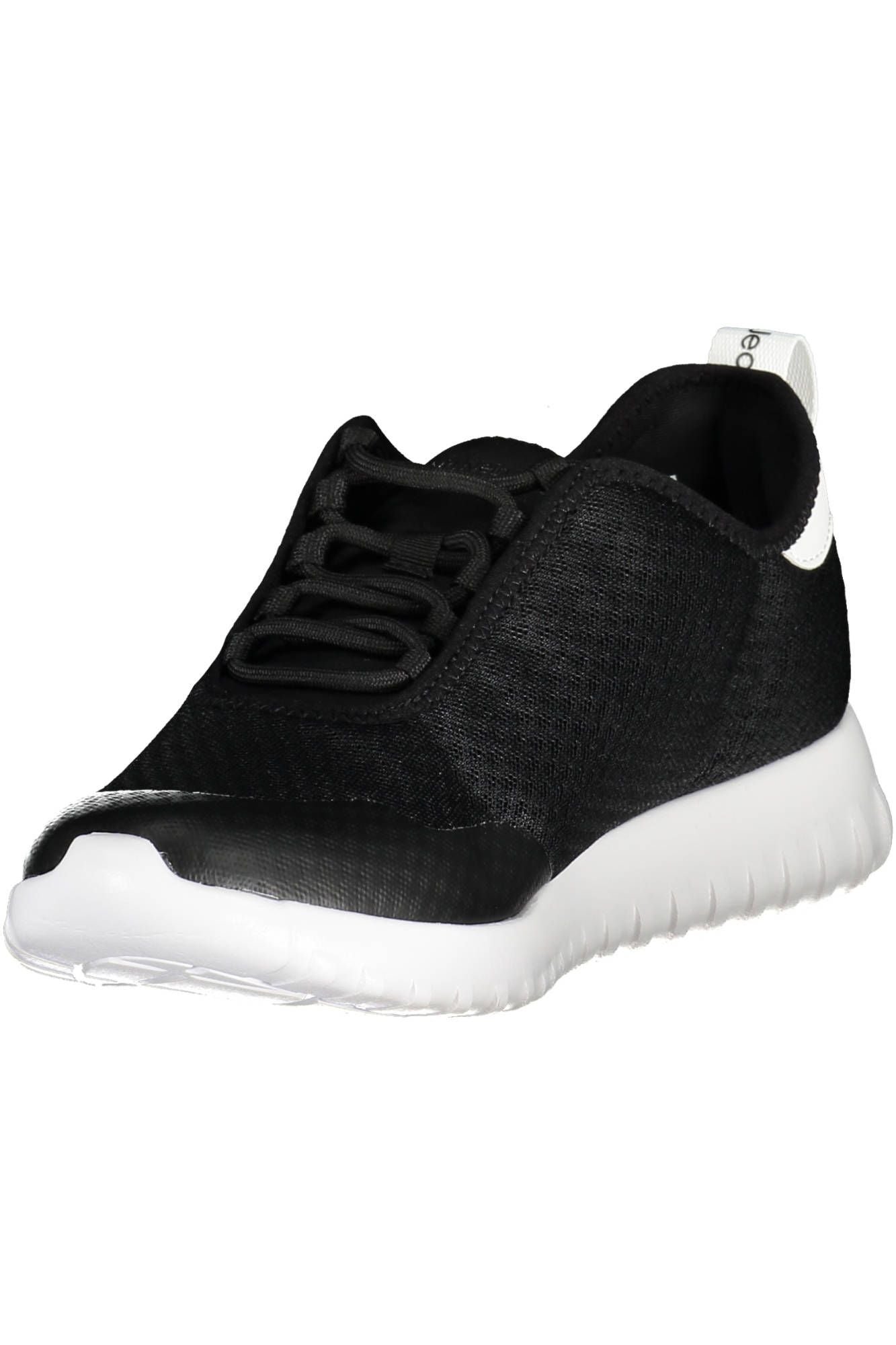 Sleek Black Recycled Sports Sneakers