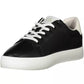 Sleek Recycled Sports Sneakers in Jet Black