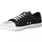 Elegant Black Sneakers with Contrasting Sole