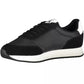 Sleek Black Sports Sneakers with Contrasting Details