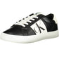 Eco-Conscious Black Sneakers with Iconic Detailing