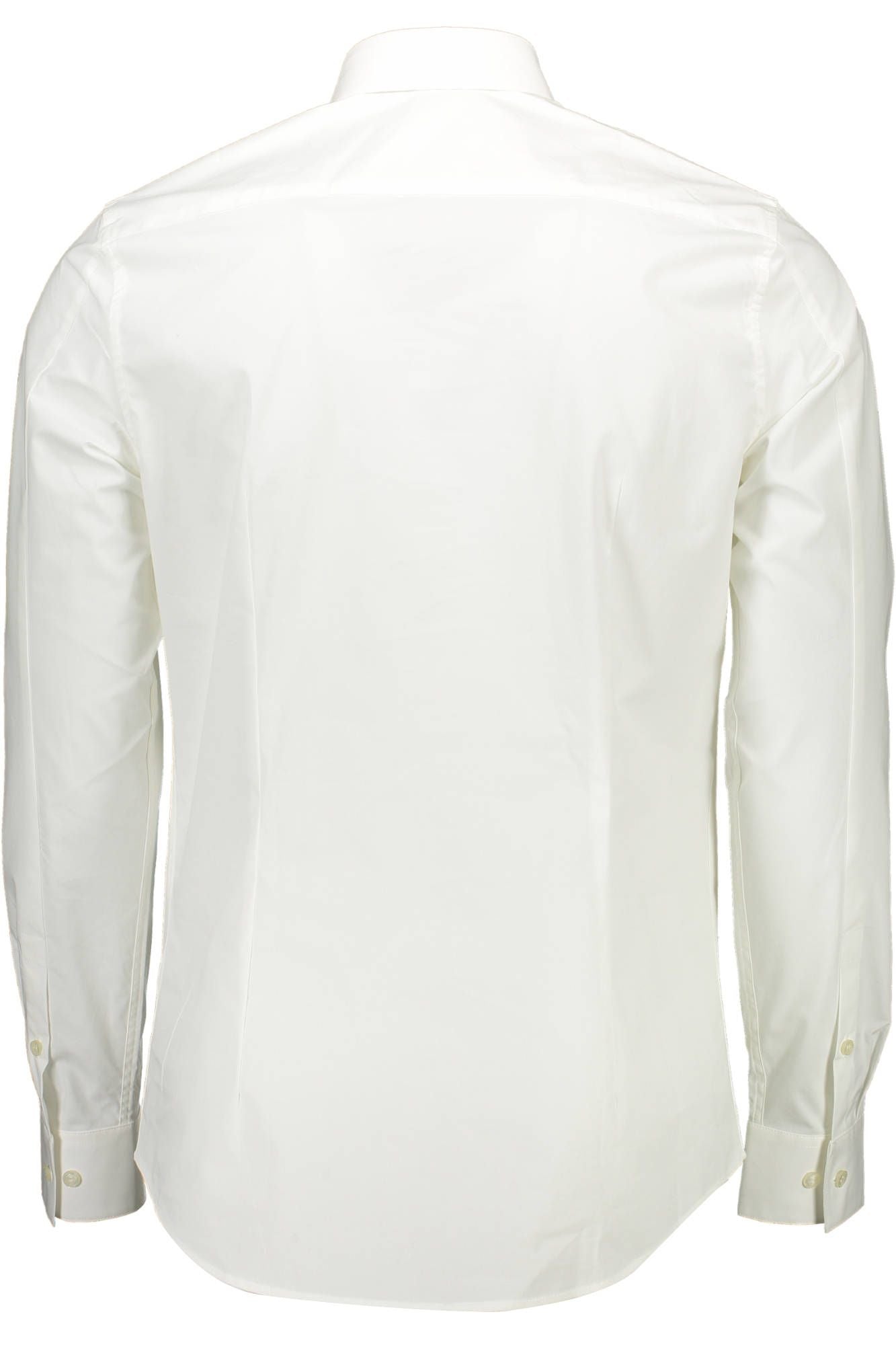 Elegant White Slim Fit Cotton Shirt