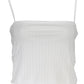 Elegant White Embroidered Tank Top