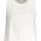 Sleek Cotton-Polyamide White Tank Top