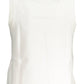 Sleek Cotton-Polyamide White Tank Top