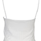 Elegant White Embroidered Tank Top