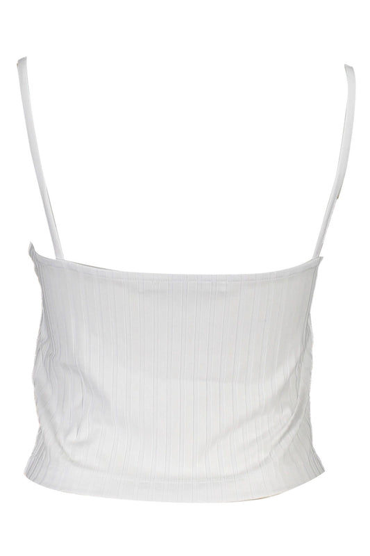 Elegant White Embroidered Tank Top