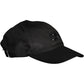 Sleek Black Visor Cap with Logo Accent