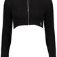 Sleek Cotton Cardigan with Logo Accent