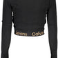 Elegant V-Neck Buttoned Cardigan with Contrasting Accents