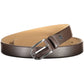 Elegant Leather Belt with Metal Buckle