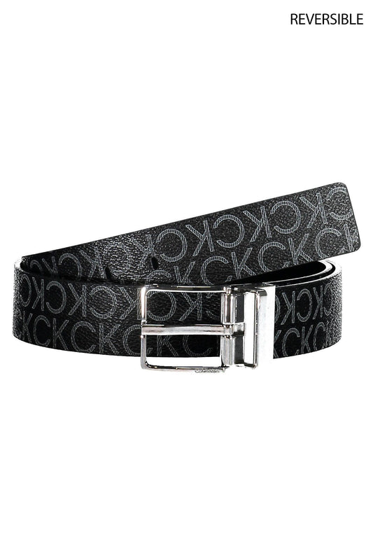 Reversible Black Belt with Logo Buckle