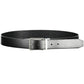 Elegant Reversible Black Leather Belt