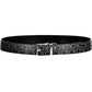 Reversible Black Belt with Logo Buckle