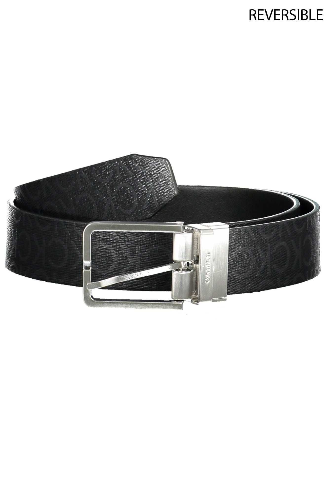 Elegant Reversible Black Leather Belt