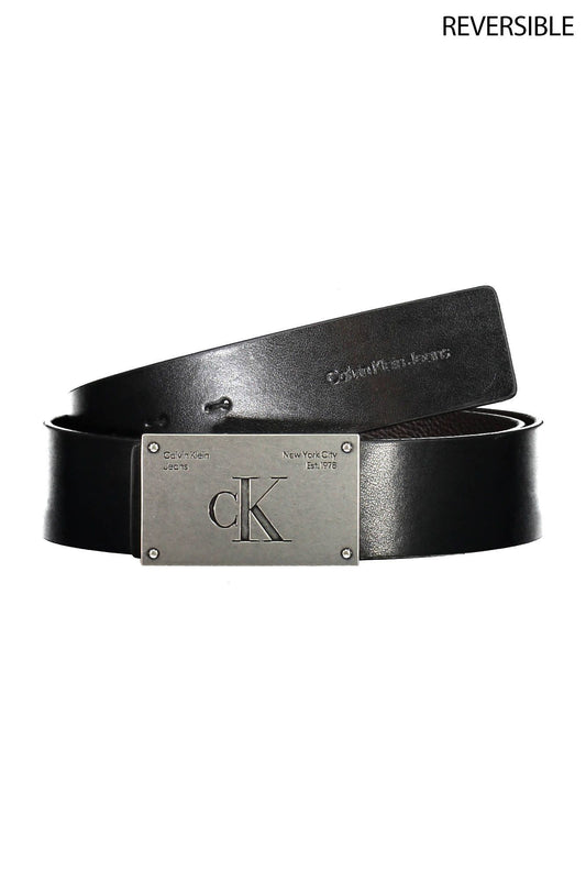 Reversible Leather Belt in Classic Brown