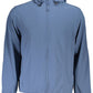 Chic Blue Technical Hooded Sweatshirt