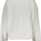 Chic White Cotton Logo Sweatshirt