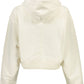 Eco-Conscious White Hooded Sweatshirt