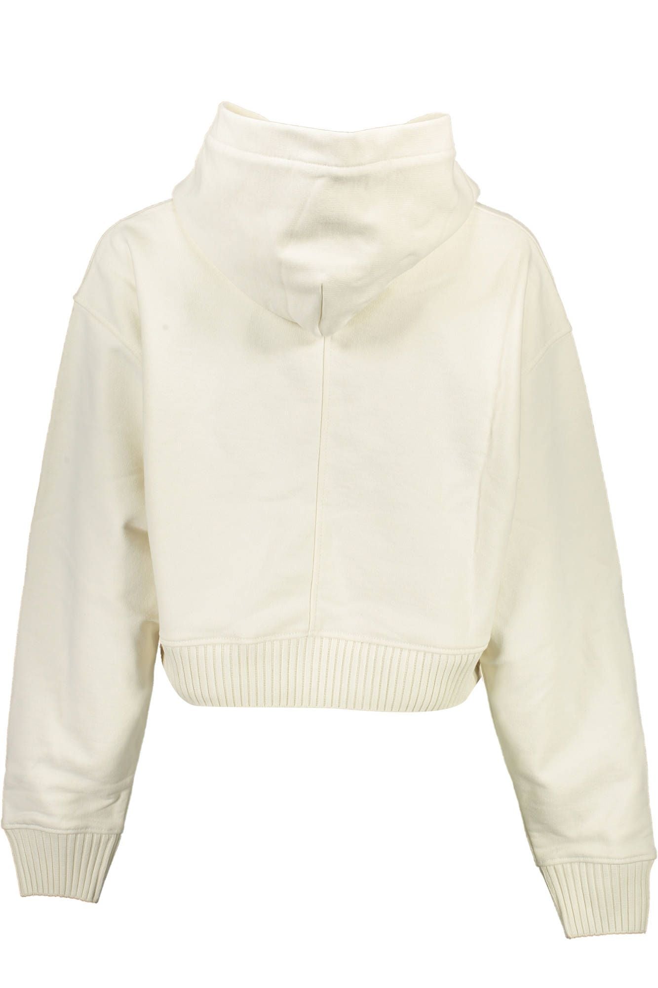 Eco-Conscious White Hooded Sweatshirt