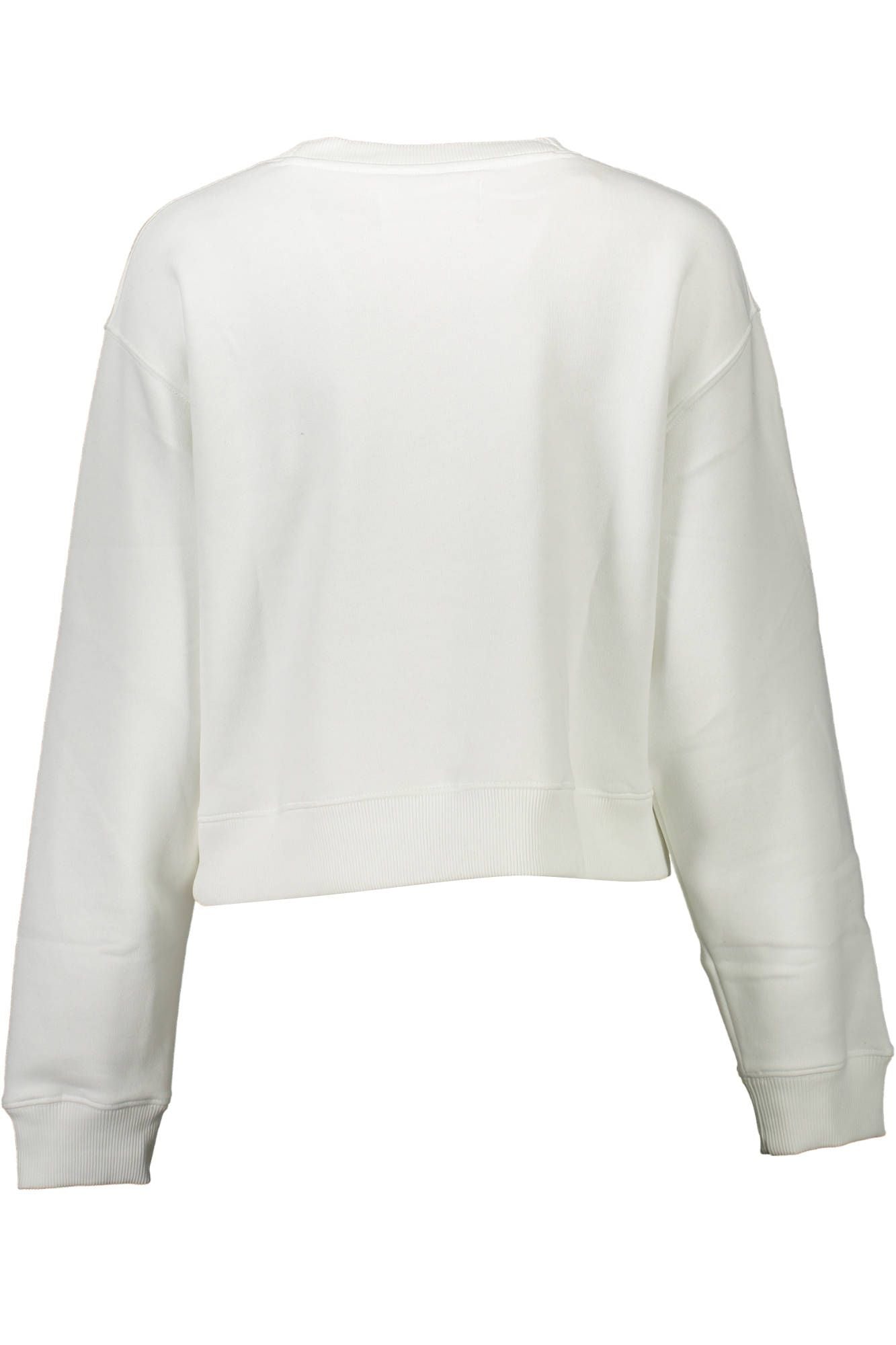 Chic White Embroidered Logo Sweatshirt