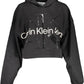 Chic Cropped Hoodie with Iconic Print
