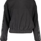 Chic Contrasting Detail Cotton Sweatshirt