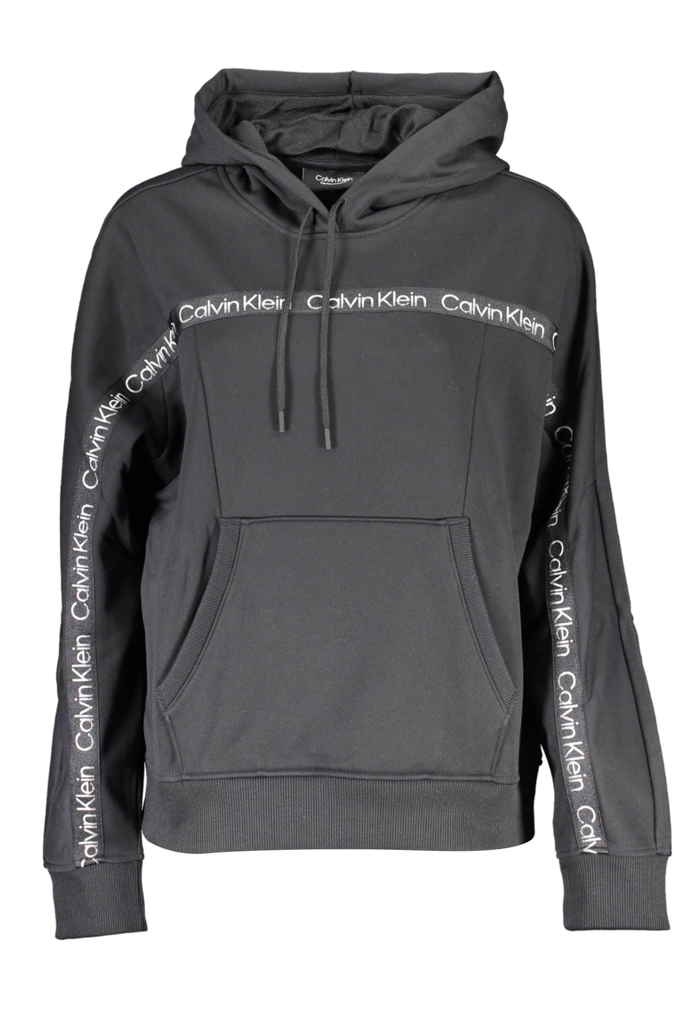 Chic Black Hooded Sweatshirt with Logo Accent