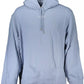 Light Blue Cotton Hooded Sweatshirt
