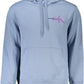 Elegant Light Blue Hooded Sweatshirt