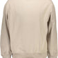 Beige Cotton Round Neck Sweater