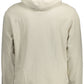 Beige Long-Sleeved Hooded Sweatshirt