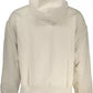 Beige Hooded Sweatshirt with Logo Embroidery