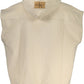 Beige Sleeveless Hooded Sweatshirt