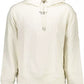 Elegant White Cotton Hooded Sweatshirt