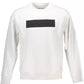 Elegant White Cotton Blend Sweater