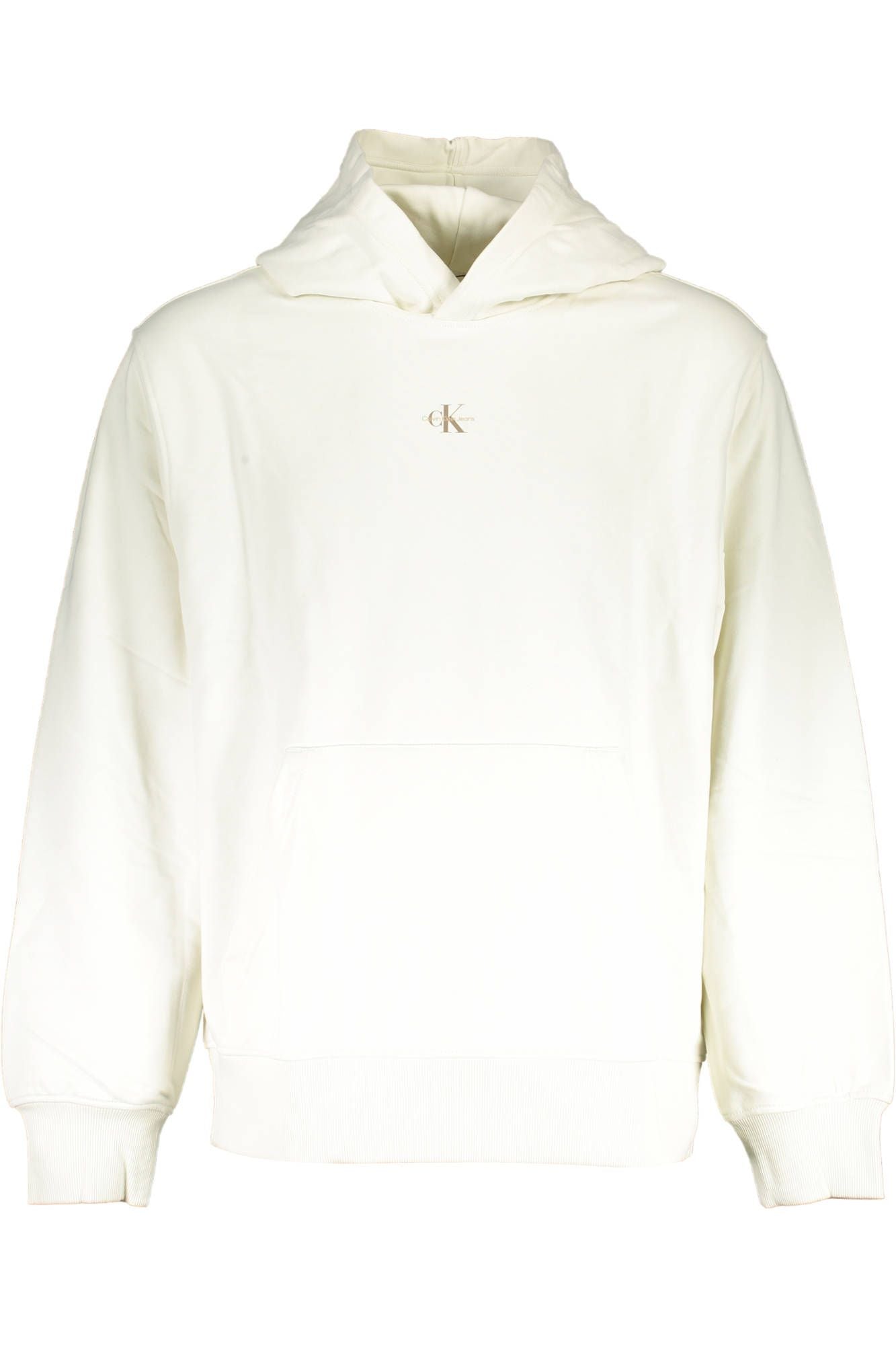 Chic White Hooded Sweatshirt with Logo