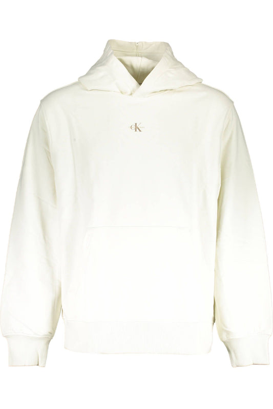 Chic White Hooded Sweatshirt with Logo