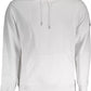 Sleek White Hooded Sweatshirt with Logo Detail