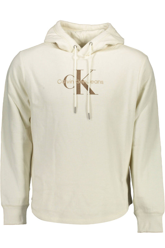 Elegant White Hooded Sweatshirt