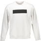 Elegant White Cotton Printed Sweatshirt