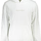 Sleek White Cotton Hooded Sweatshirt