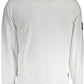 Elegant White Cotton Sweatshirt for Men