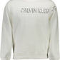 Elegant White Cotton Sweatshirt with Logo